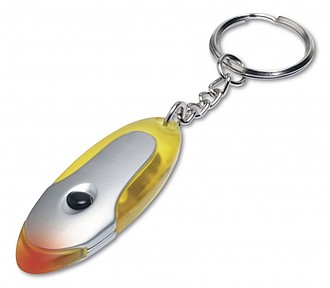 ALI Přívěsek na klíče - svítilna žlutá - klíčenky s potiskem
