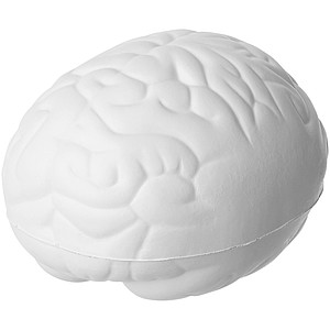 Antistresová pomůcka mozek Barrie, bílá - reklamní předměty