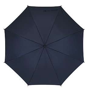 Automatický deštník, nám. modrá, dřevěná rukojeť, pr. 103 cm