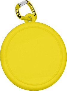 BANTON Skládací kelímek s karabinou, žlutý - reklamní předměty