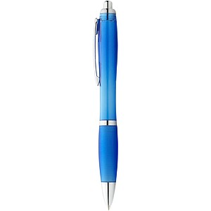 Barevná propiska Nash s barevným úchopem, světle královská modrá