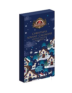 BASILUR Advent Tea Calendar Santas Village 24 sáčků - reklamní předměty