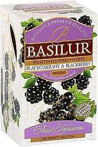 Basilur Fruit Blackcurrant & Blackberry přebal 20x1,8g - reklamní předměty
