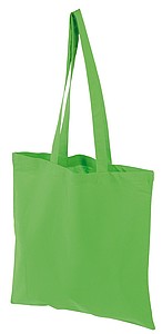 Bavlněná nákupní taška s dlouhými uchy, zelená