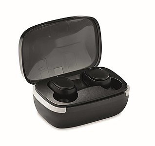 Bezdrátová sluchátka s TWS s nabíjecí krabičkou - reklamní předměty
