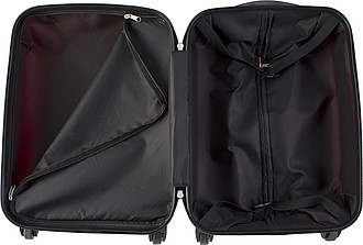 BINKY Pevný kufr na 4 kolečkách a s integrovaným zámkem, šedý
