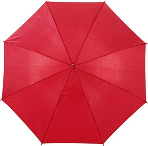 BOTTICELLI Vystřelovací deštník s barevným držadlem, červený, rozměry 100 x 84 cm - reklamní deštníky