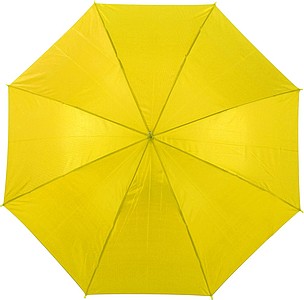 BOTTICELLI Vystřelovací deštník s barevným držadlem, žlutý, rozměry 100 x 84 cm