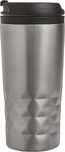 BRILON Termohrnek nerezový cestovní s plastovým víčkem, 300 ml, stříbrná