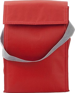 Chladící taška se zapínáním na suchý zip, červená