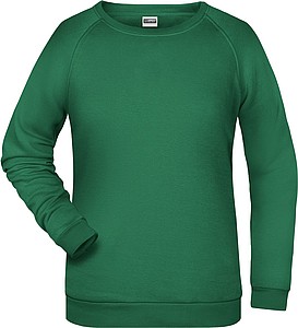 Dámská mikina James Nicholson sweatshirt women, sv. zelená, vel. XS