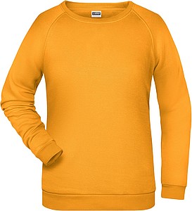 Dámská mikina James Nicholson sweatshirt women, tmavě žlutá, vel. XXL