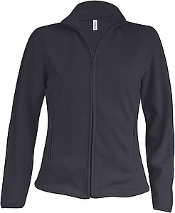 Dámská mikrofleecová mikina Kariban fleece jacket women, antracitová, vel. 3XL