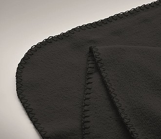 Deka RPET fleece, 120x150cm, černá