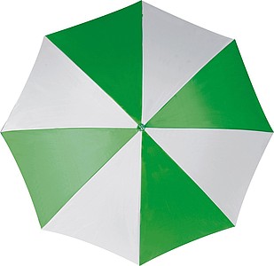 Deštník, automatické otvírání, dvoubarevný, bílá, zelená
