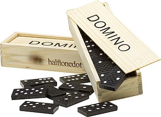 DOMINO Společenská hra, dřevěná krabička