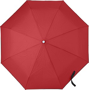 FELICIDAD Skládací automatický deštník, červená - reklamní deštníky
