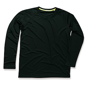 Funkční tričko STEDMAN ACTIVE 140 LONG SLEEVE MEN černá S - sportovní trička s vlastním potiskem