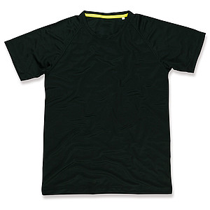 Funkční tričko STEDMAN ACTIVE 140 RAGLAN MEN černá S - sportovní trička s vlastním potiskem