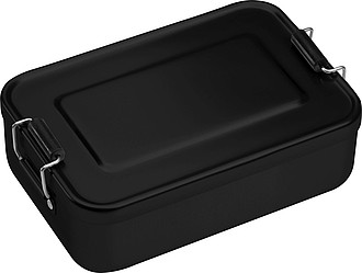 Hliníkový lunchbox, černý - reklamní předměty