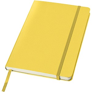 KALON Linkovaný zápisník A5 se záložkou, 160 stran, žlutá