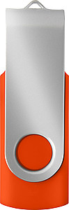 KARKULA USB flash disk kapacita 16GB, stříbrno oranžová