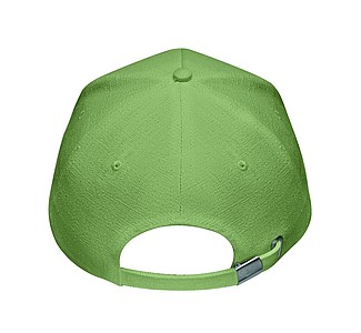 KENDIR Pětipanelová baseballová čepice z konopné látky, zelená