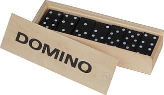 Klasická hra domino v dřevěné krabičce - reklamní předměty