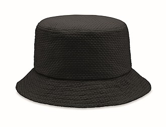 Klobouček z papírové slámy, černý - reklamní klobouky