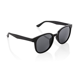 LERMO Eko sluneční brýle s obroučkami z lisované pšeničné slámy, černá - ekologické reklamní předměty