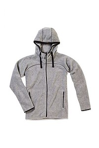 Mikina STEDMAN ACTIVE POWER FLEECE JACKET MEN tmavě šedý melír XL - potisk mikin