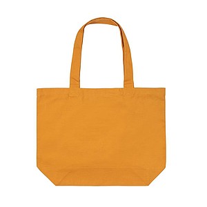 Nákupní taška s kapsou, recyklovaný materiál, oranžová