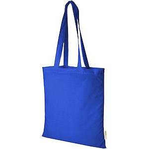Nákupní taška z organické bavlny, modrá - taška s vlastním potiskem