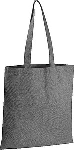 NANETA Přírodní bavlněná nákupní taška z recyklované bavlny, černá - eko tašky s potiskem