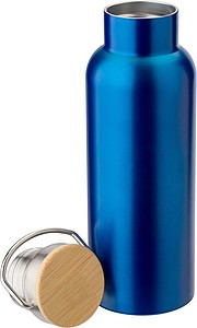 Nerezová dvoustěnná láhev na vodu, kobaltově modrá