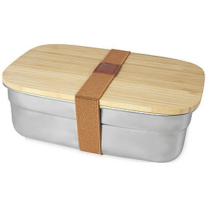 Nerezový lunchbox 700ml s bambusovým víčkem - reklamní předměty