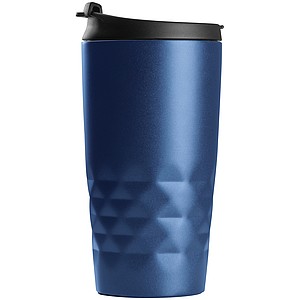 Nerezový termohrnek 300ml s víčkem, modrý