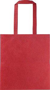 Netkaná nákupní taška z RPET, červená - ekologické reklamní předměty