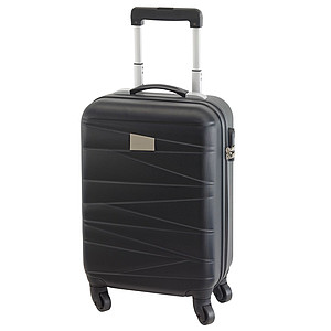 PADUNA Cestovní kufr na kolečkách, černá - kufry s potiskem
