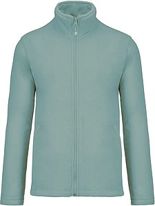 Pánská mikrofleecová mikina Kariban fleece jacket men, šedozelená, vel. S