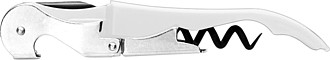 PAXTON Číšnický nerezový nůž s barevným tělem, bílý - reklamní předměty