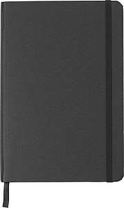 PERISOL Linkovaný zápisník A5, 160 stran z recyklovaného papíru, černá - reklamní předměty