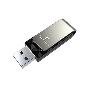 PIERRE CARDIN ETOILE Elegantný otočný USB flash disk, čierna