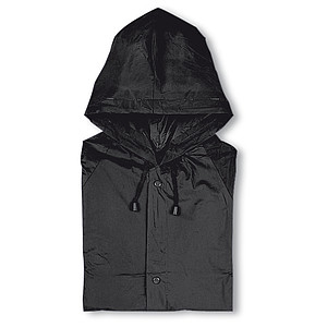 Pláštěnka s kapucí, černá - reklamní deštníky