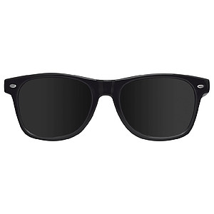 Plastové sluneční brýle s UV 400, černá - reklamní předměty