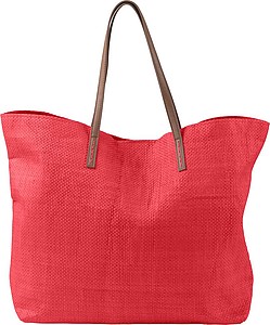 Polyesterová plážová taška, červená - reklamní předměty