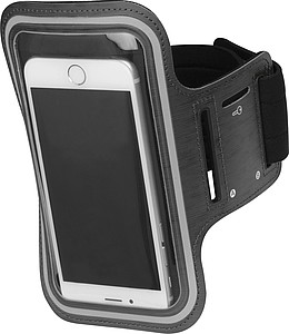Pouzdro na mobil k připevnění na rameno, černé - obal na mobil s vlastním potiskem