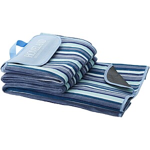 RAKAS pikniková deka, modré proužky - deka s vlastním potiskem