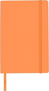 RATOFER Zápisník s měkkým potahem A5 a zadní kapsou. Oranžová. - reklamní bloky