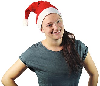 SANTA Mikulášská čepice - vánoční reklamní předměty